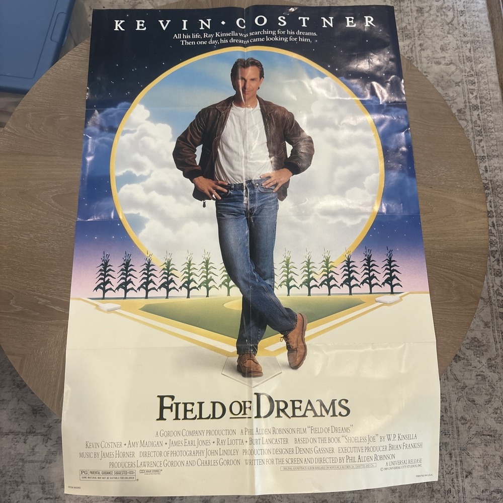 VINTAGE ORIGINAL FIELD OF DREAMS (1989) MOVIE POSTER-FOLDED Nss#89006
